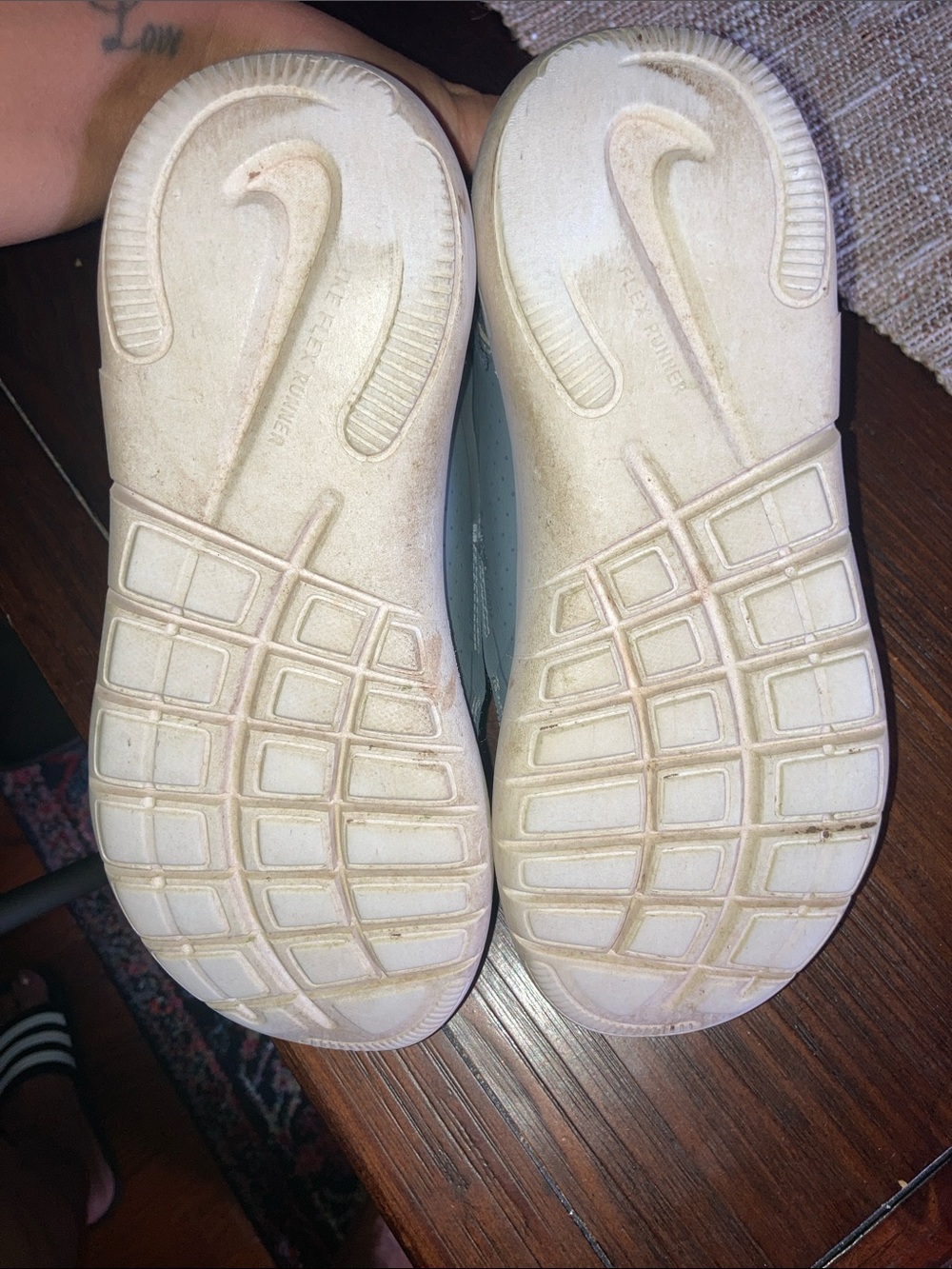 Nike Kids Slip-On Sneakers in Light Blue Gray - Picture 5 of 7